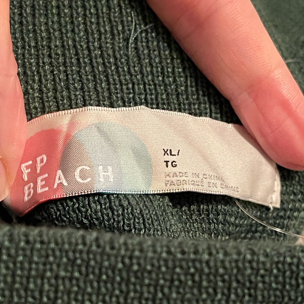 NWT FREE PEOPLE FP Beach Emerald Spell Combo Freya Sweater 2 PC Set SZ: XL/Tall - Picture 14 of 16